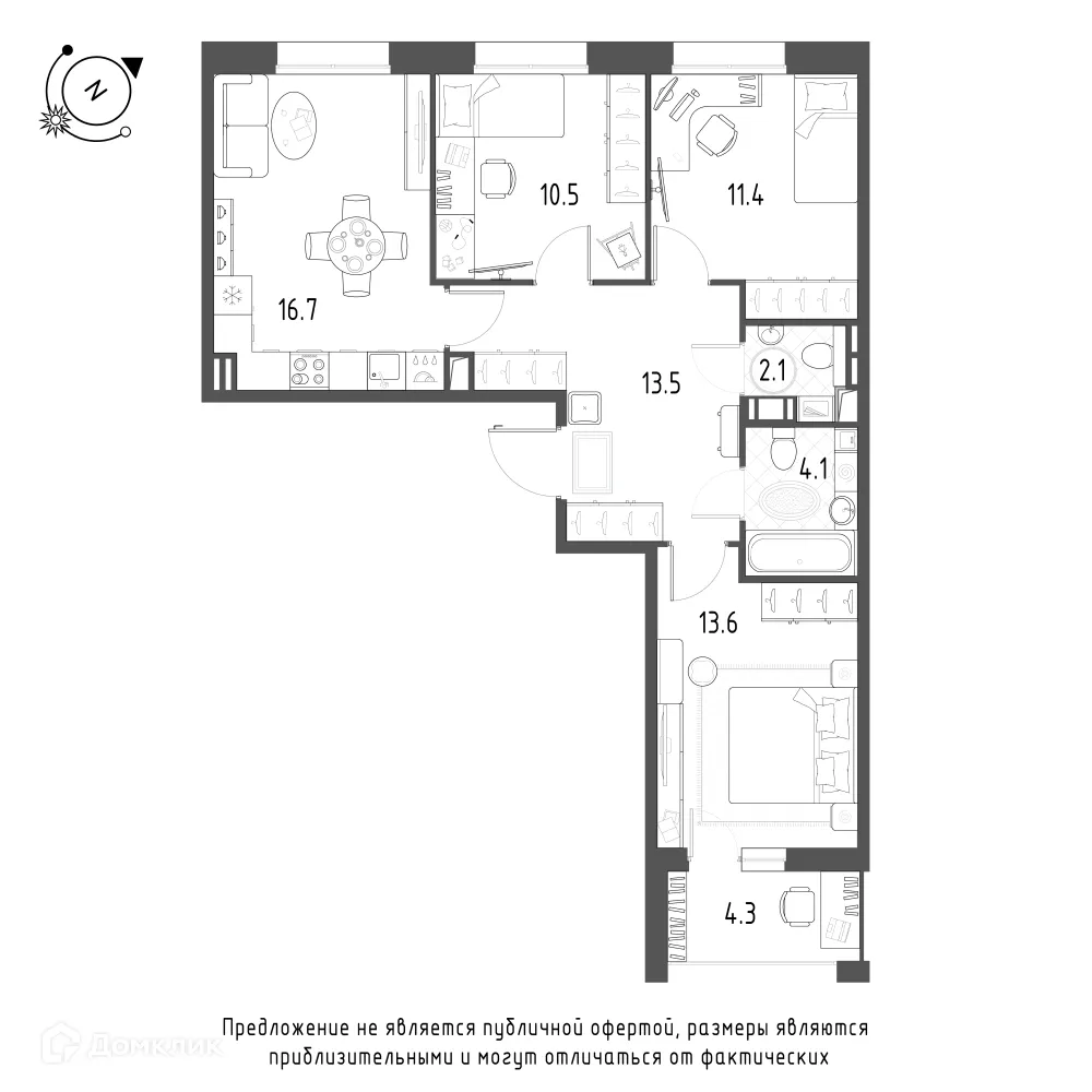 Фото квартиры в ЖК Зеленая река