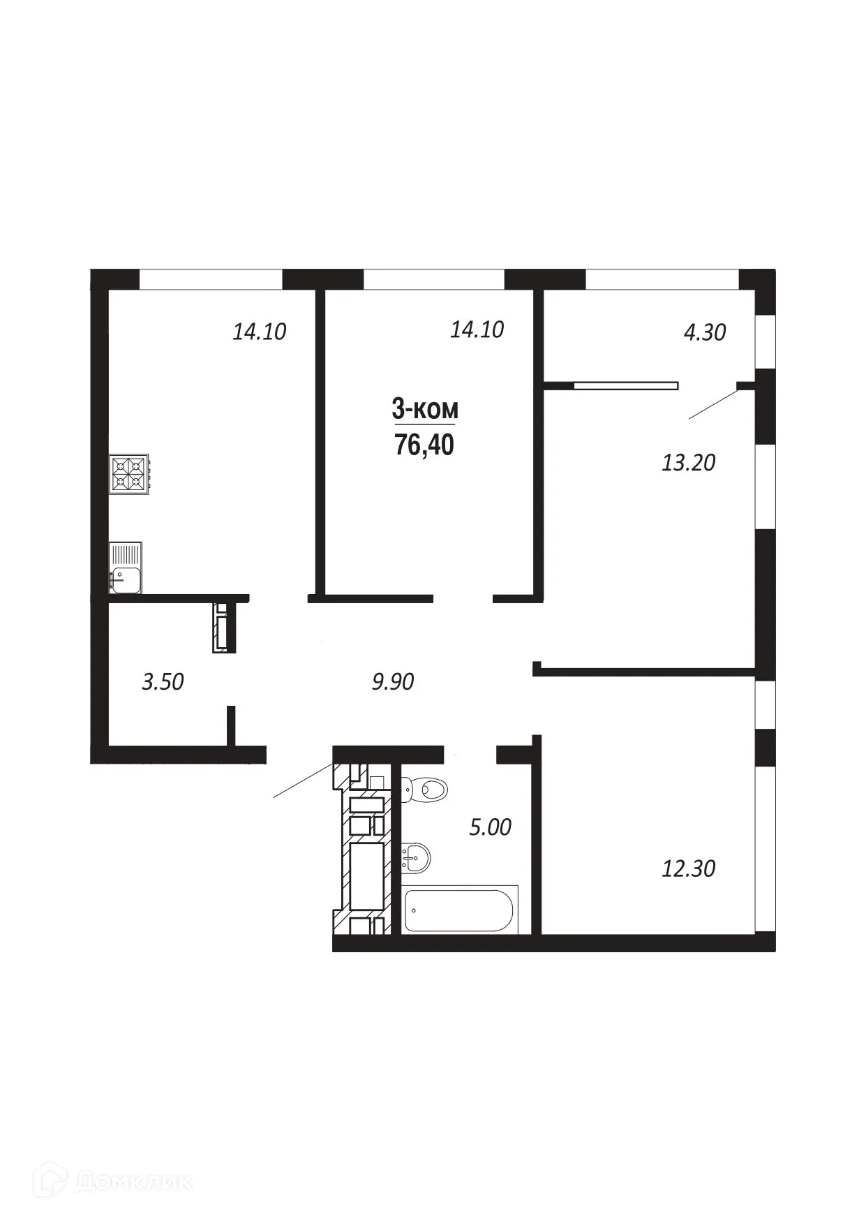 Фото квартиры в ЖК ПАРК-КВАРТАЛ "КОРОЛЕВ"