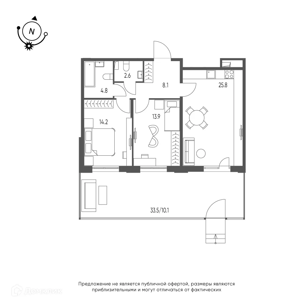 Фото квартиры в ЖК Зеленая река