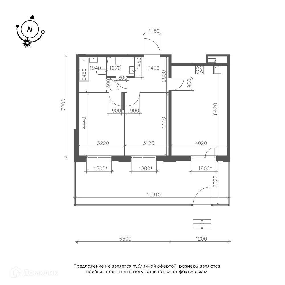 Фото квартиры в ЖК Зеленая река