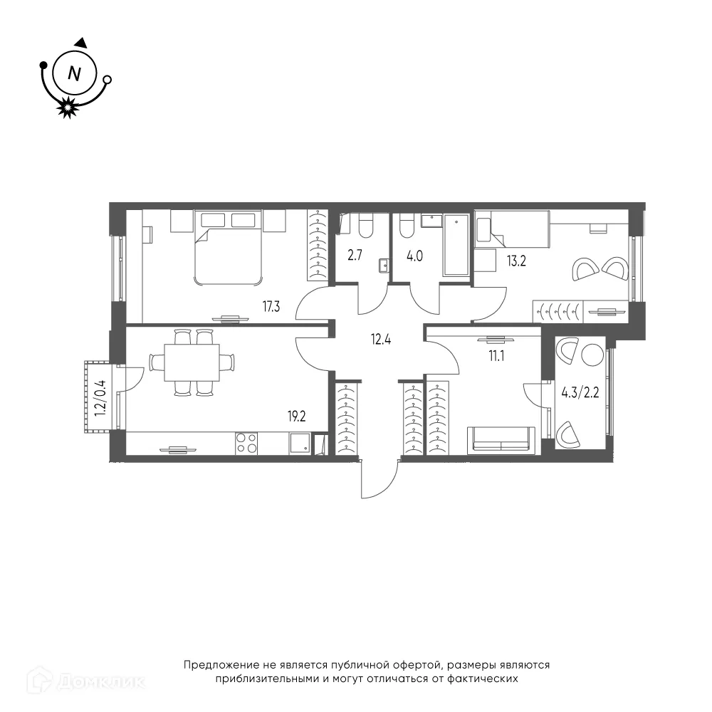 Фото квартиры в ЖК Зеленая река