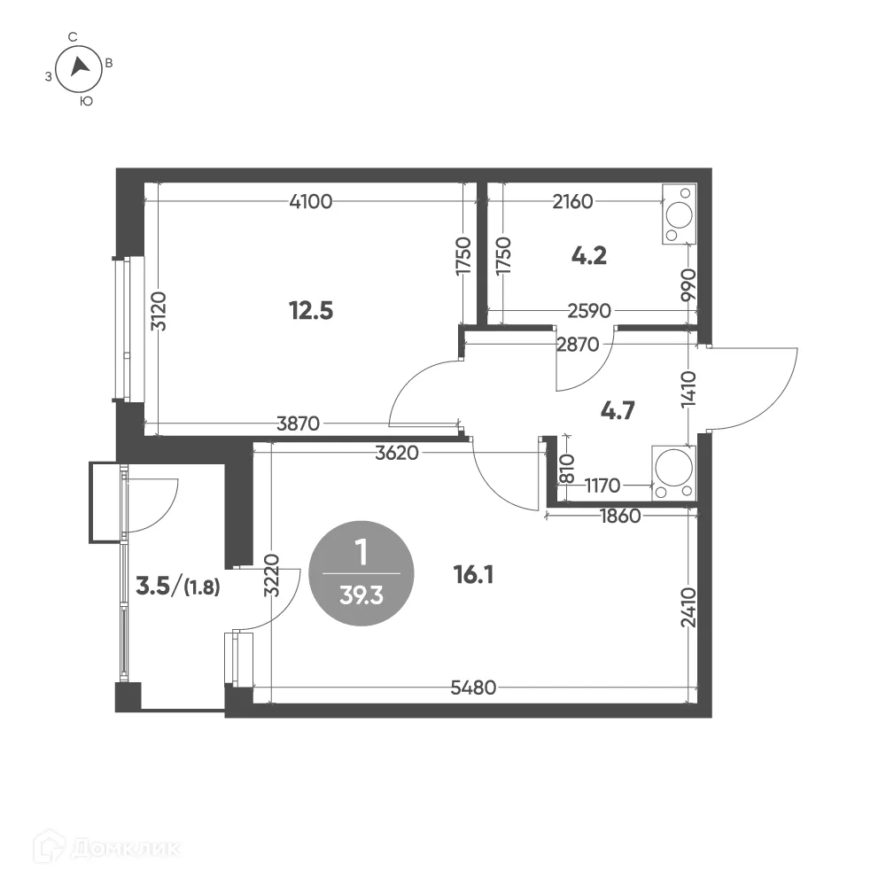 Фото квартиры в ЖК Зеленая река