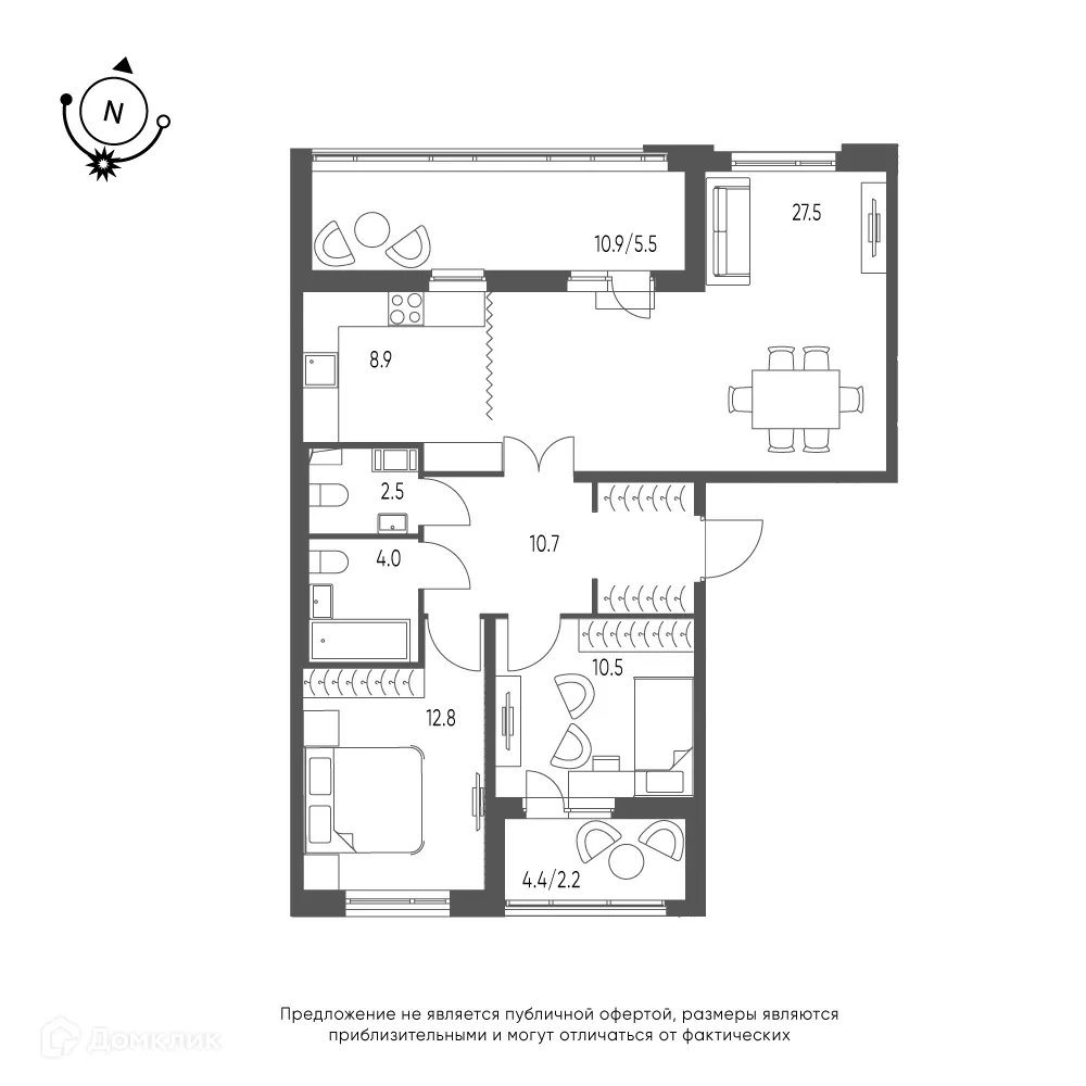 Фото квартиры в ЖК Зеленая река