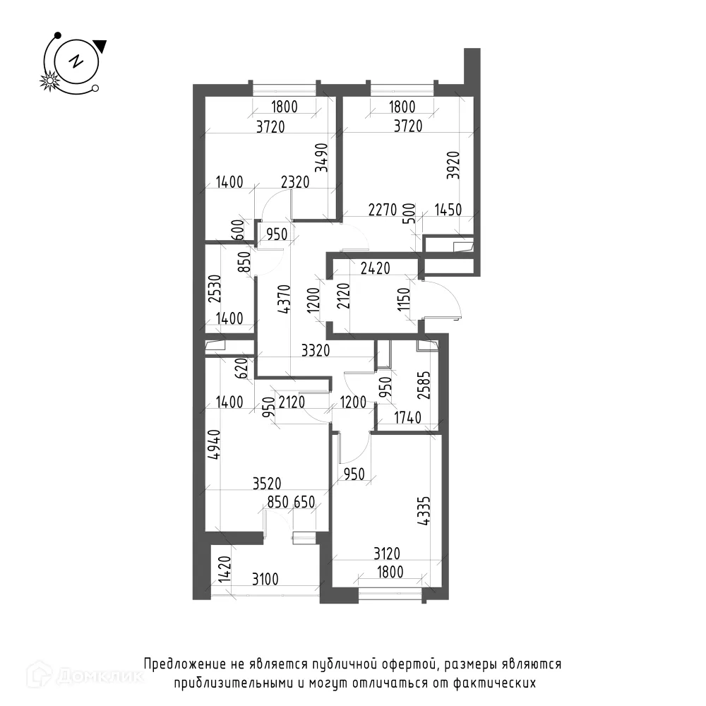 Фото квартиры в ЖК Зеленая река