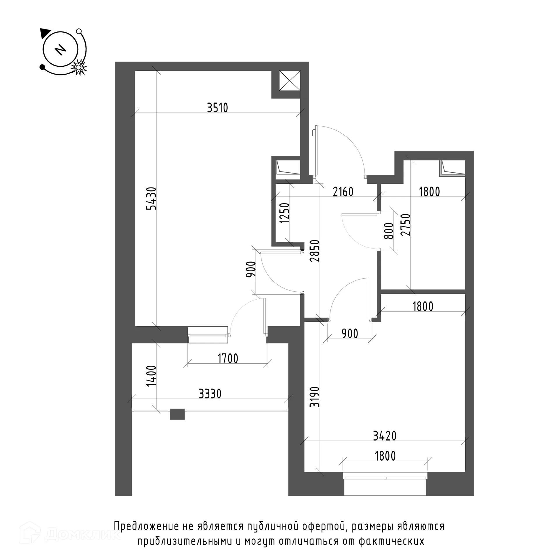 Фото квартиры в ЖК Зеленая река