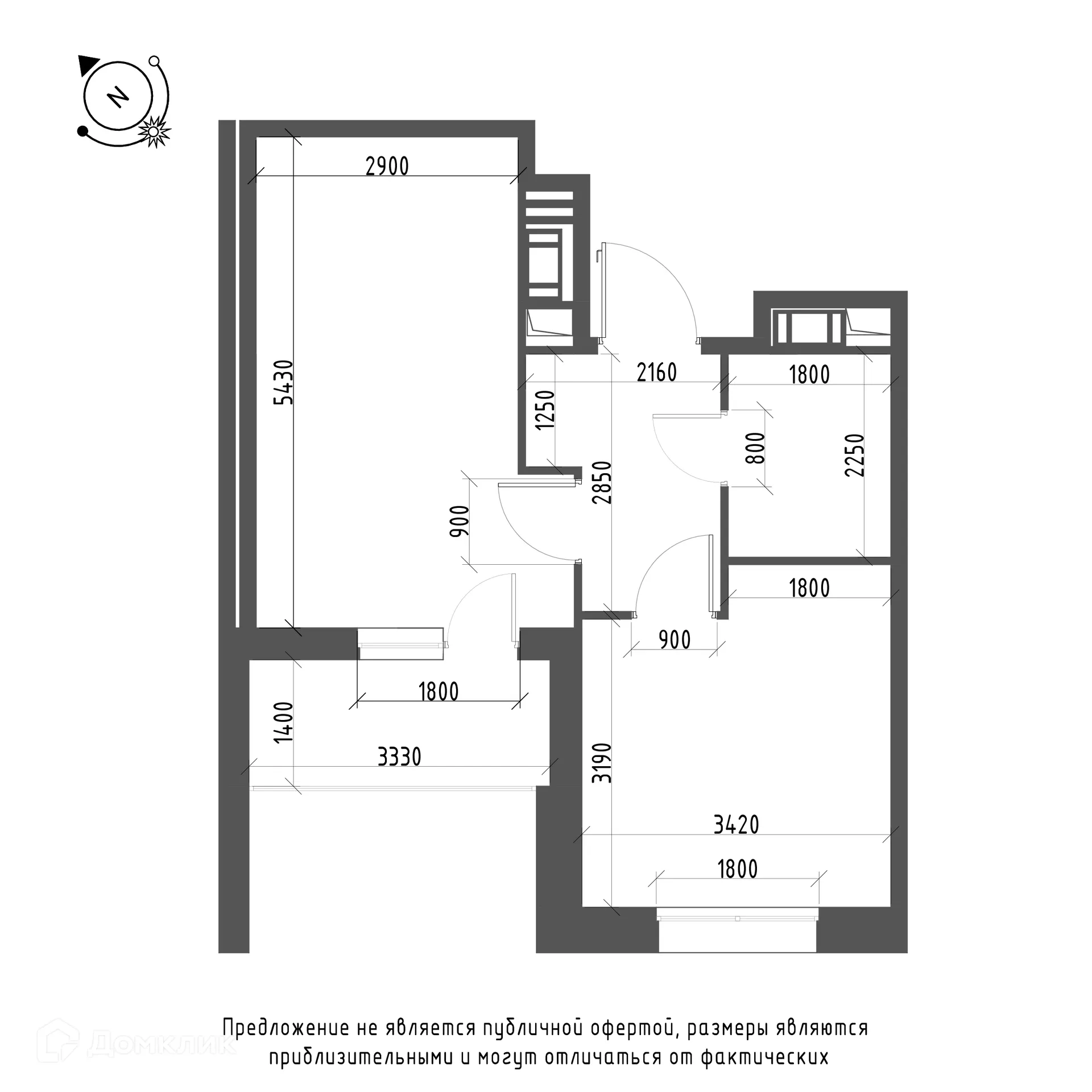 Фото квартиры в ЖК Зеленая река