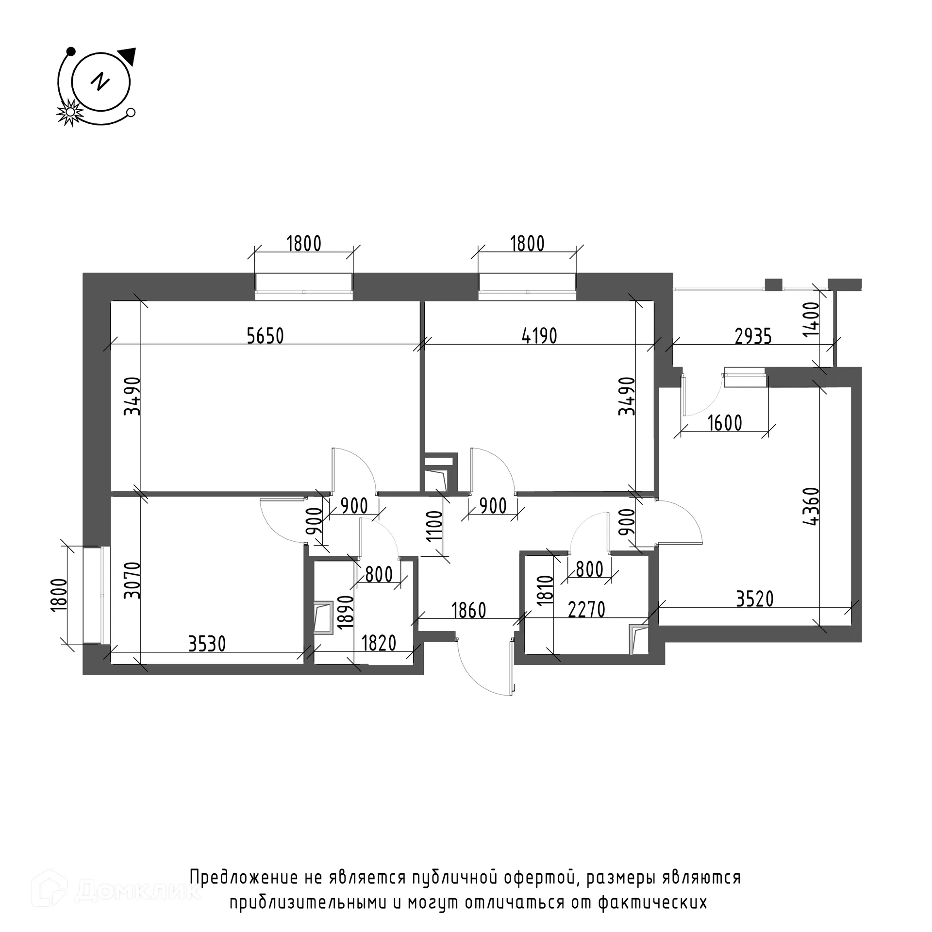 Фото квартиры в ЖК Зеленая река