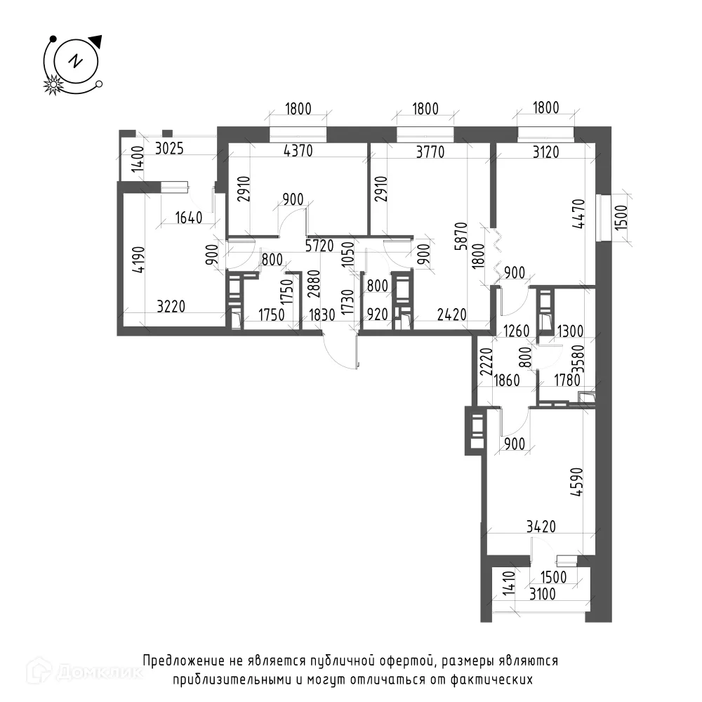 Фото квартиры в ЖК Зеленая река