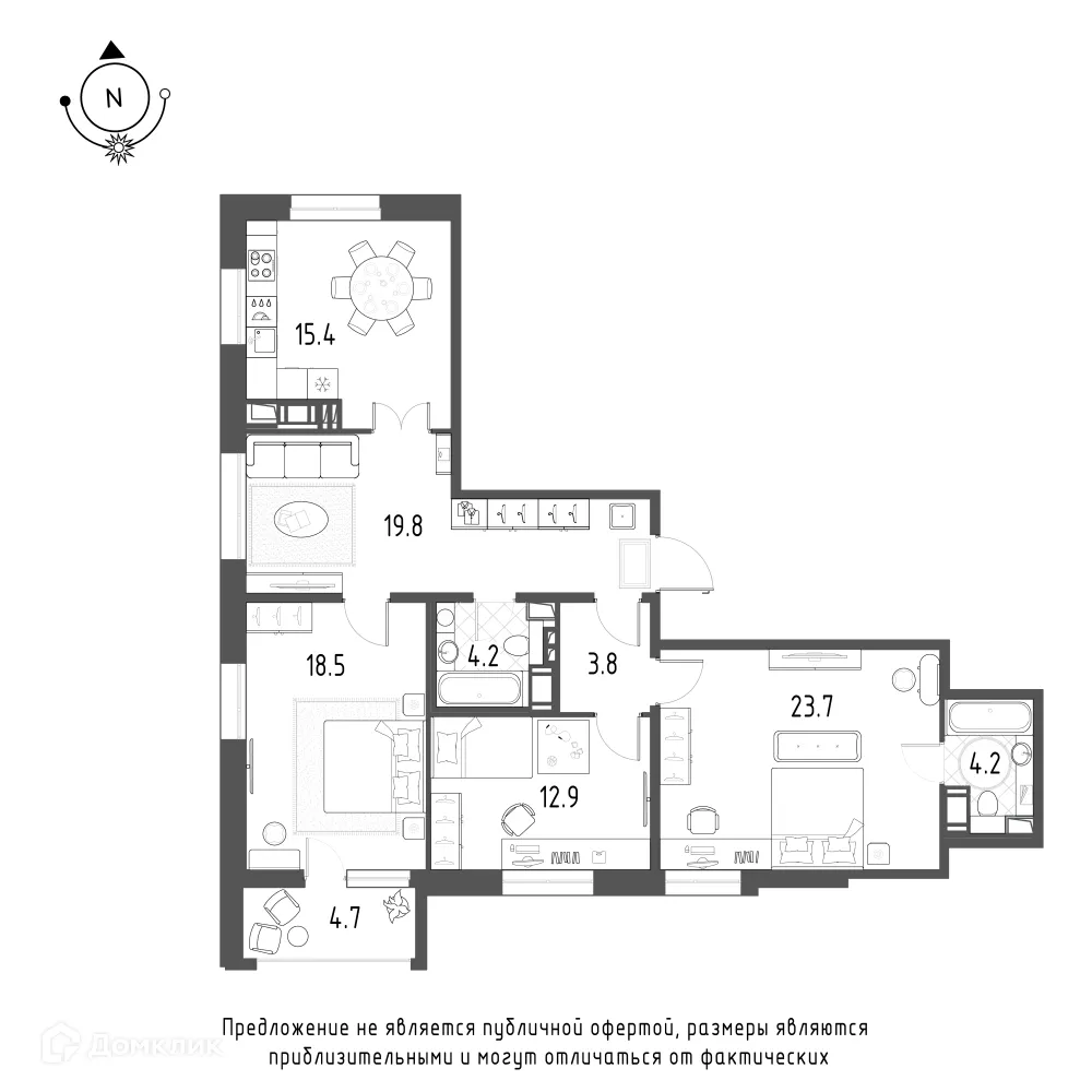 Фото квартиры в ЖК Зеленая река