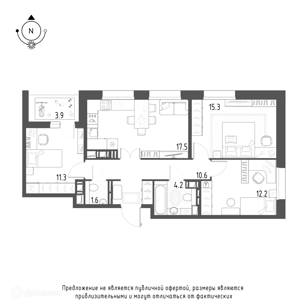 Фото квартиры в ЖК Зеленая река