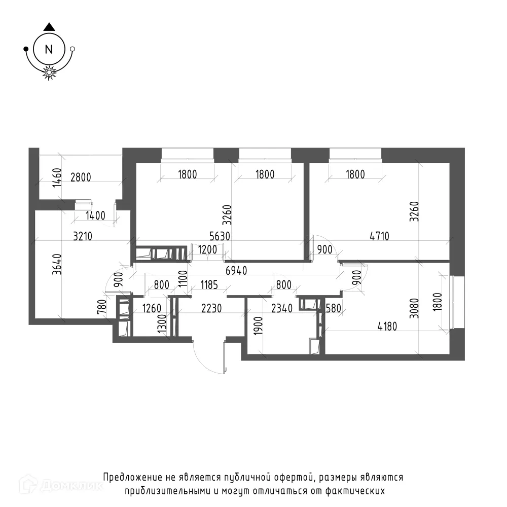 Фото квартиры в ЖК Зеленая река