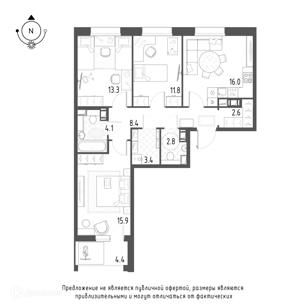 Фото квартиры в ЖК Зеленая река
