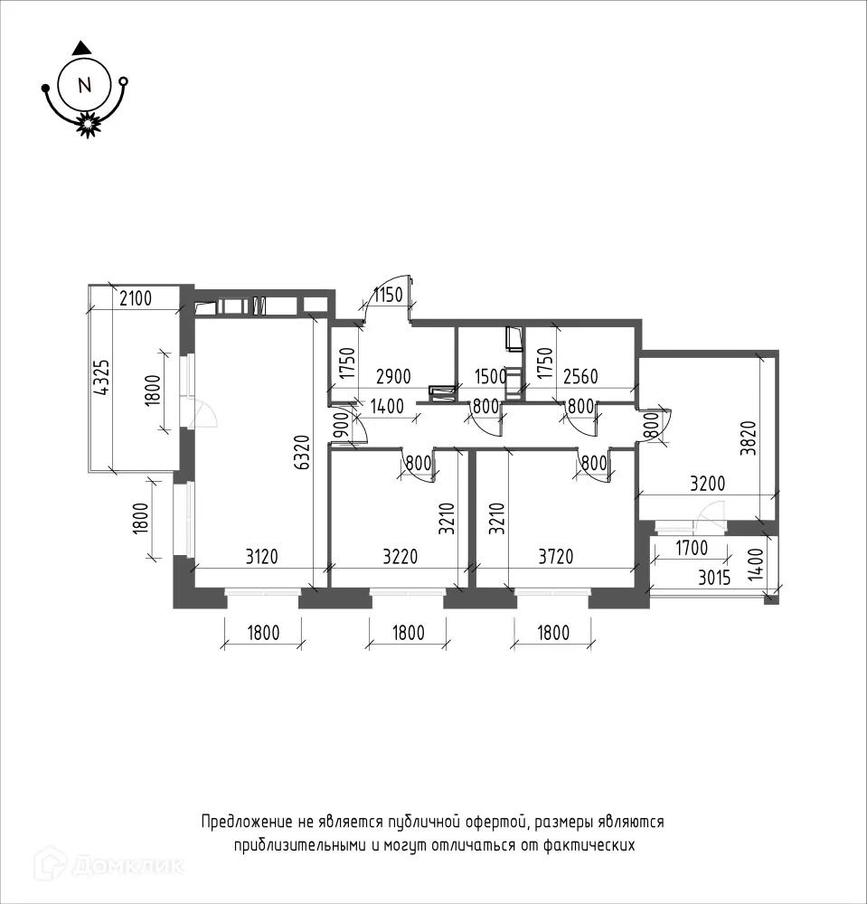 Фото квартиры в ЖК Зеленая река