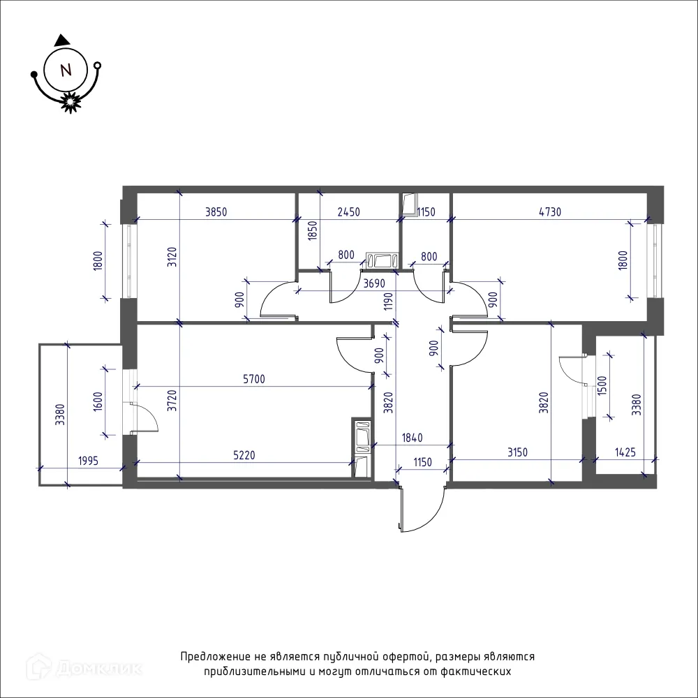 Фото квартиры в ЖК Зеленая река