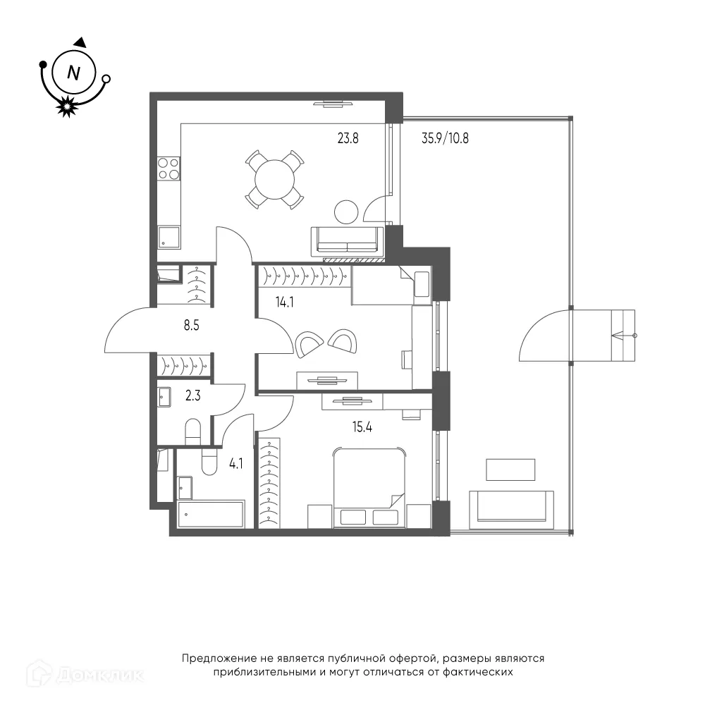 Фото квартиры в ЖК Зеленая река