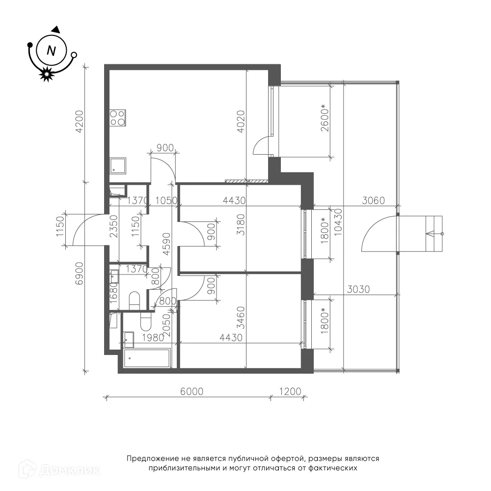 Фото квартиры в ЖК Зеленая река