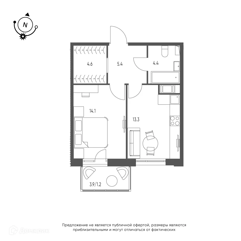 Фото квартиры в ЖК Зеленая река