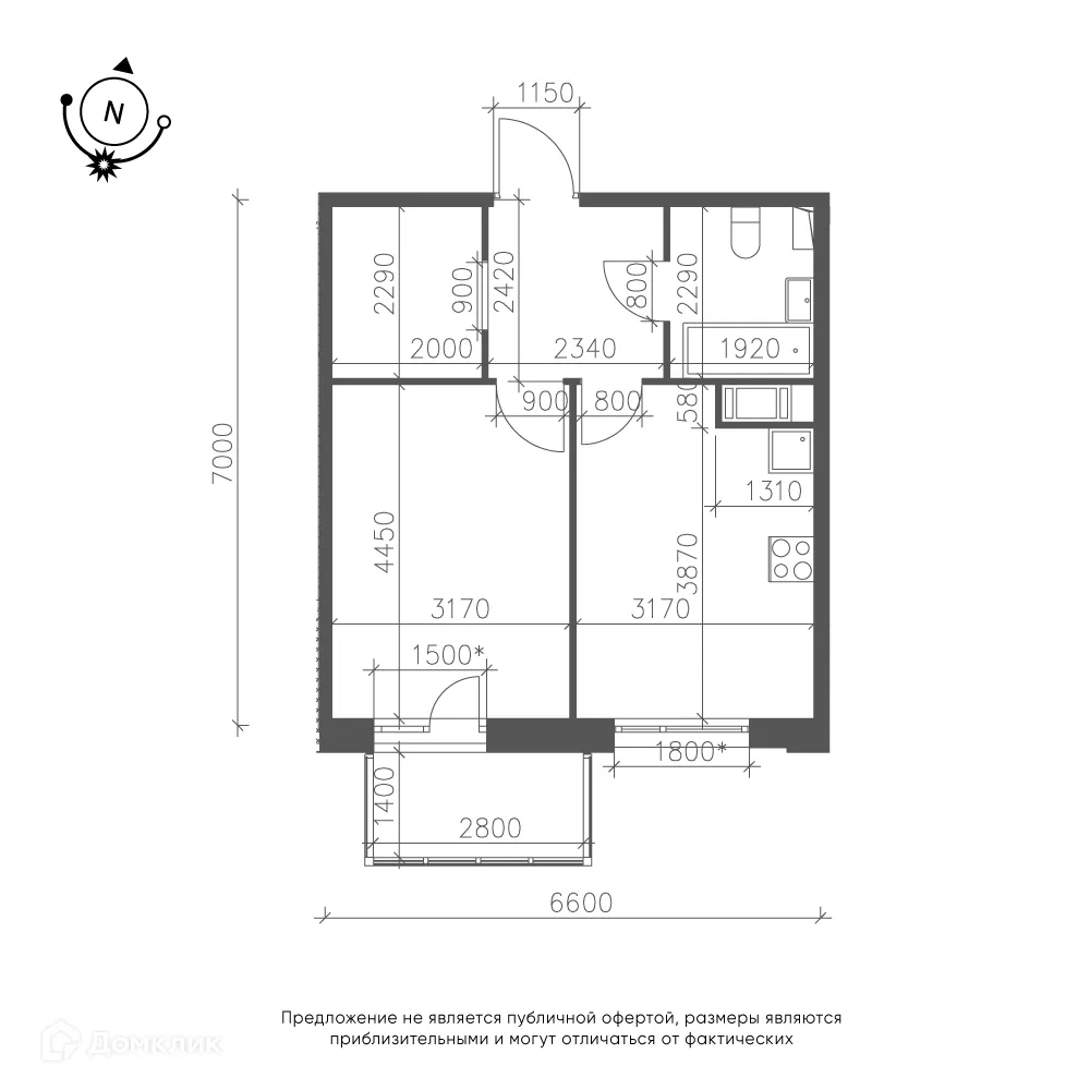 Фото квартиры в ЖК Зеленая река