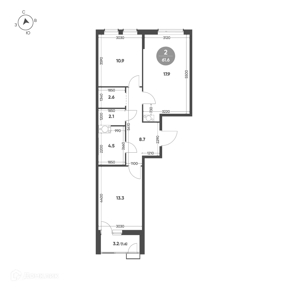 Фото квартиры в ЖК Зеленая река