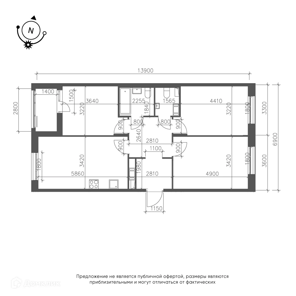 Фото квартиры в ЖК Зеленая река