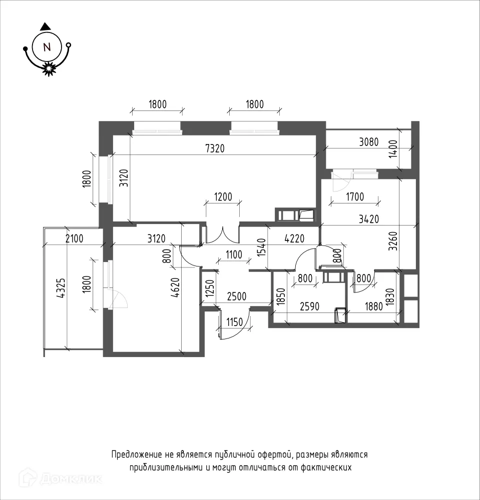 Фото квартиры в ЖК Зеленая река