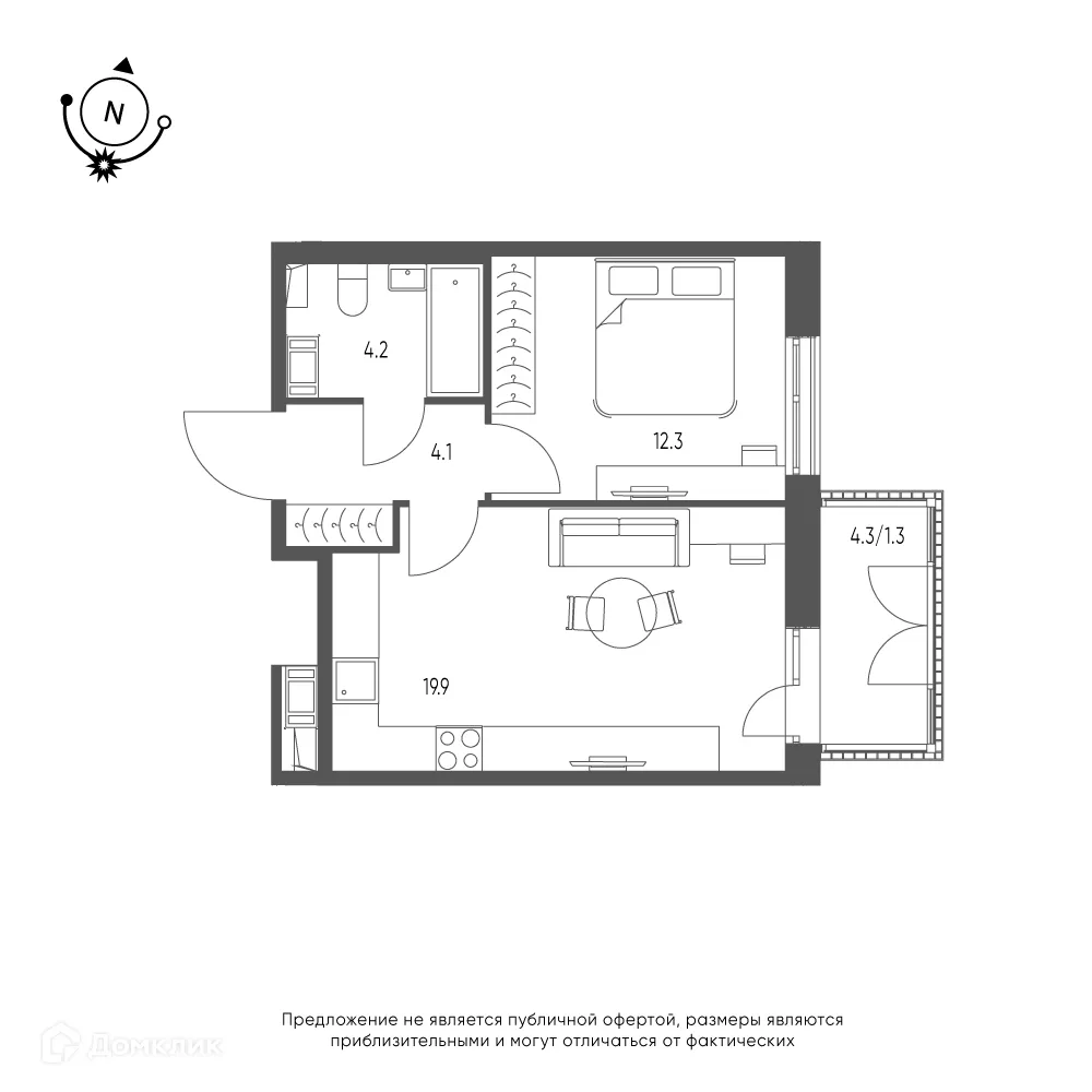 Фото квартиры в ЖК Зеленая река