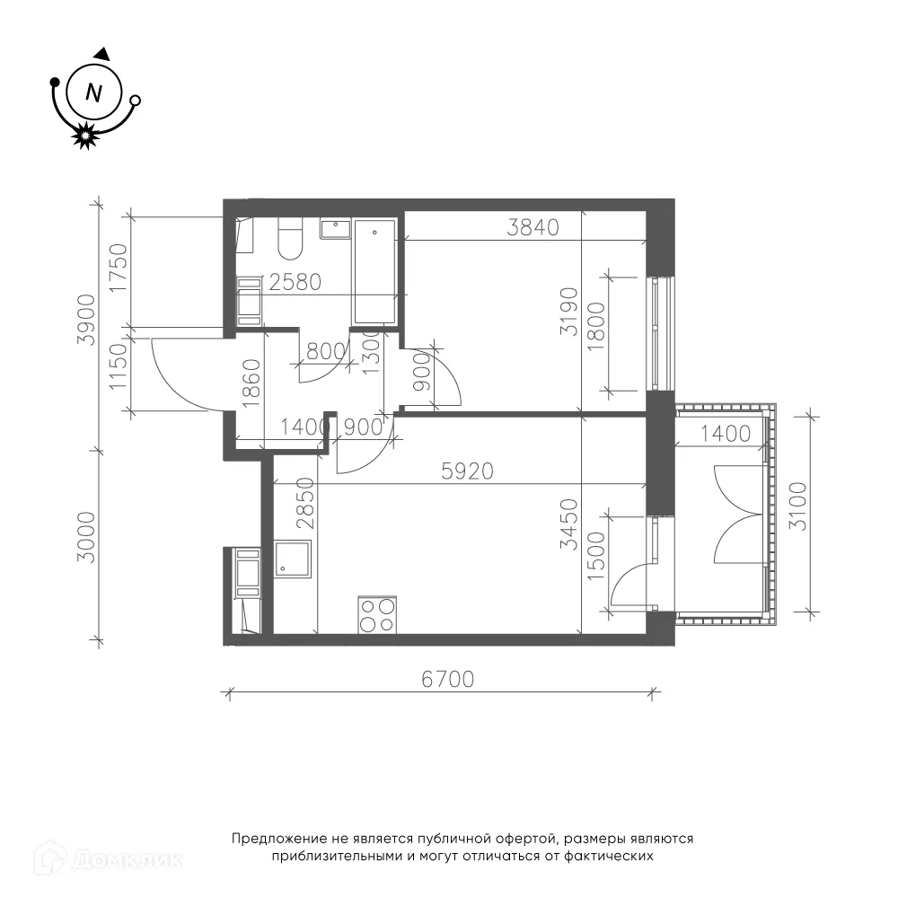 Фото квартиры в ЖК Зеленая река