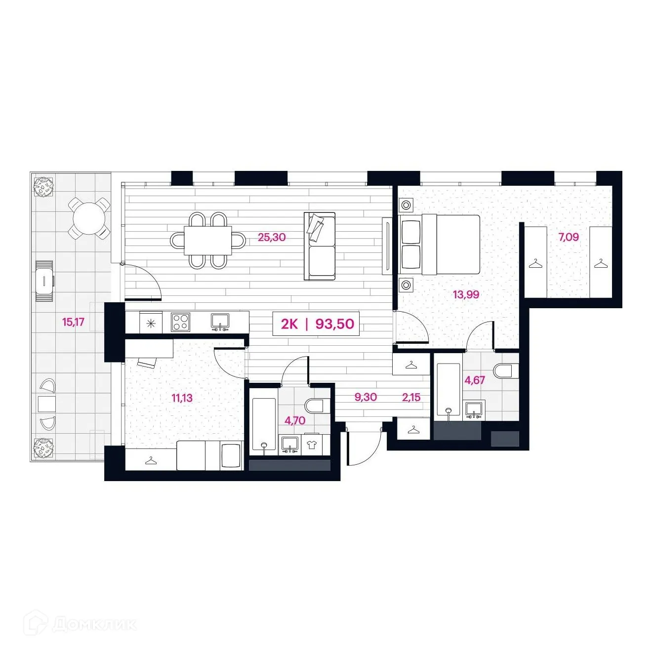 Фото квартиры в ЖК Пушкина 77