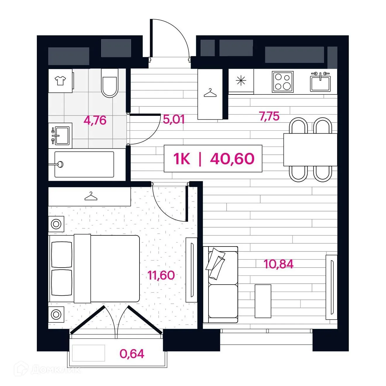 Фото квартиры в ЖК Пушкина 77