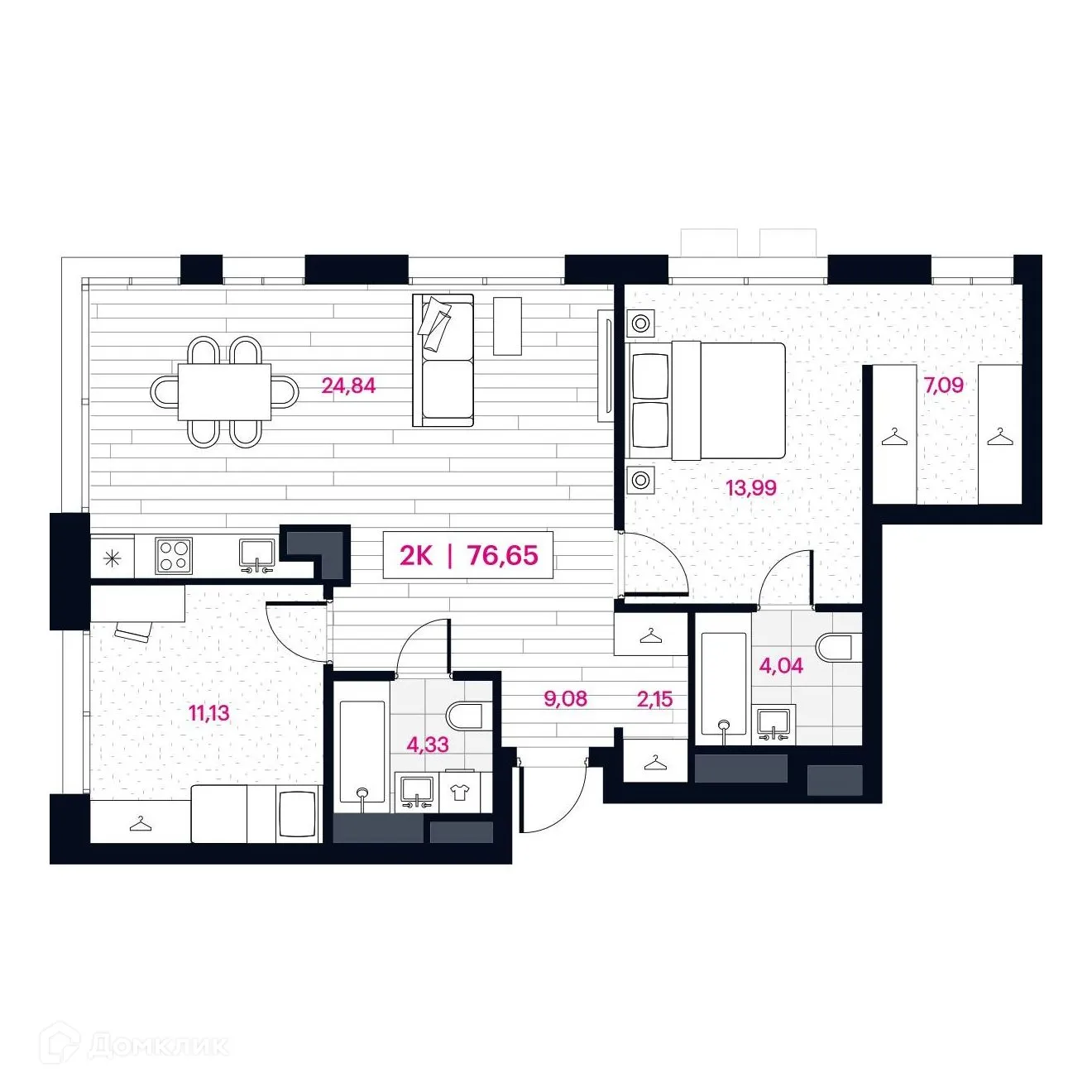 Фото квартиры в ЖК Пушкина 77