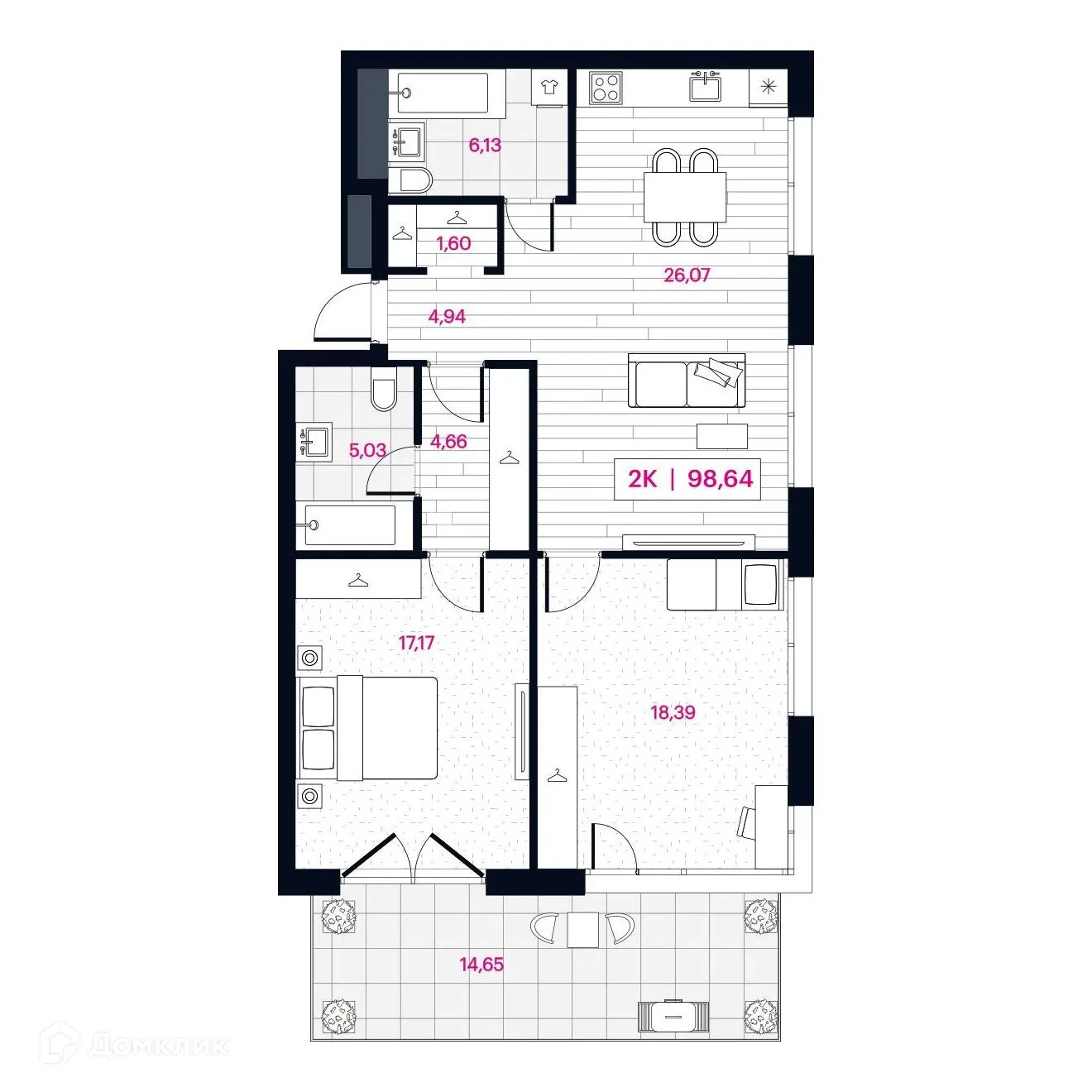 Фото квартиры в ЖК Пушкина 77