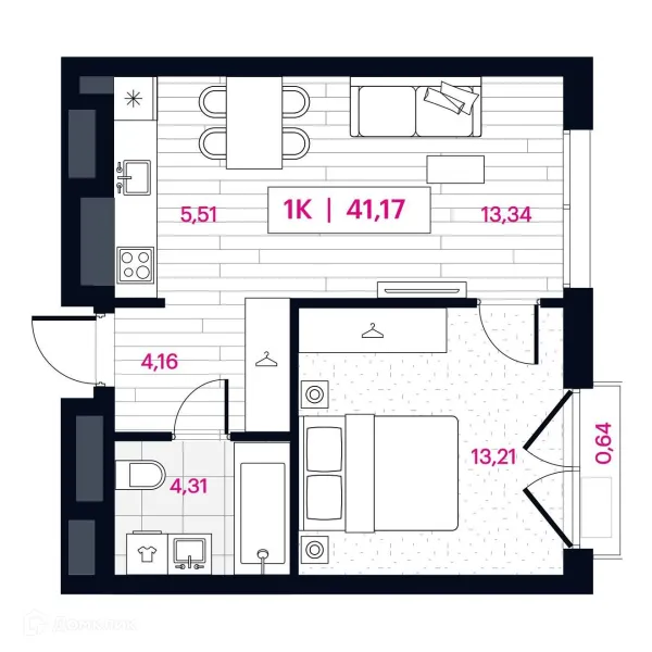 1 комн. квартиры в Омске новостройки