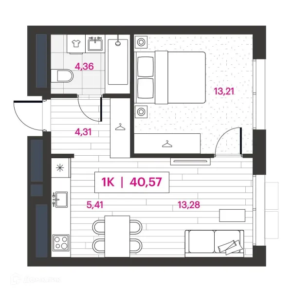 1 комн. квартиры в Омске новостройки