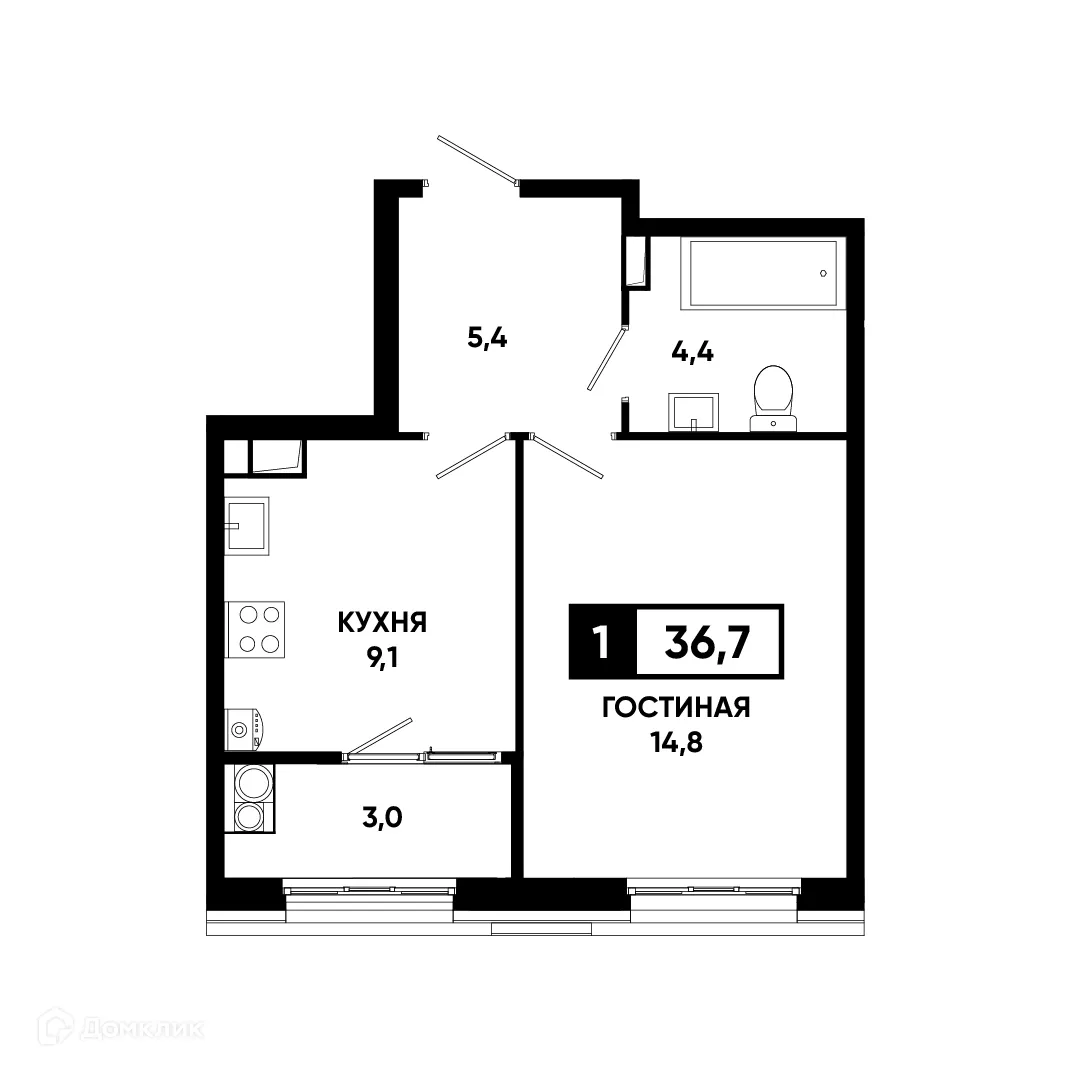 Фото квартиры в ЖК Основа