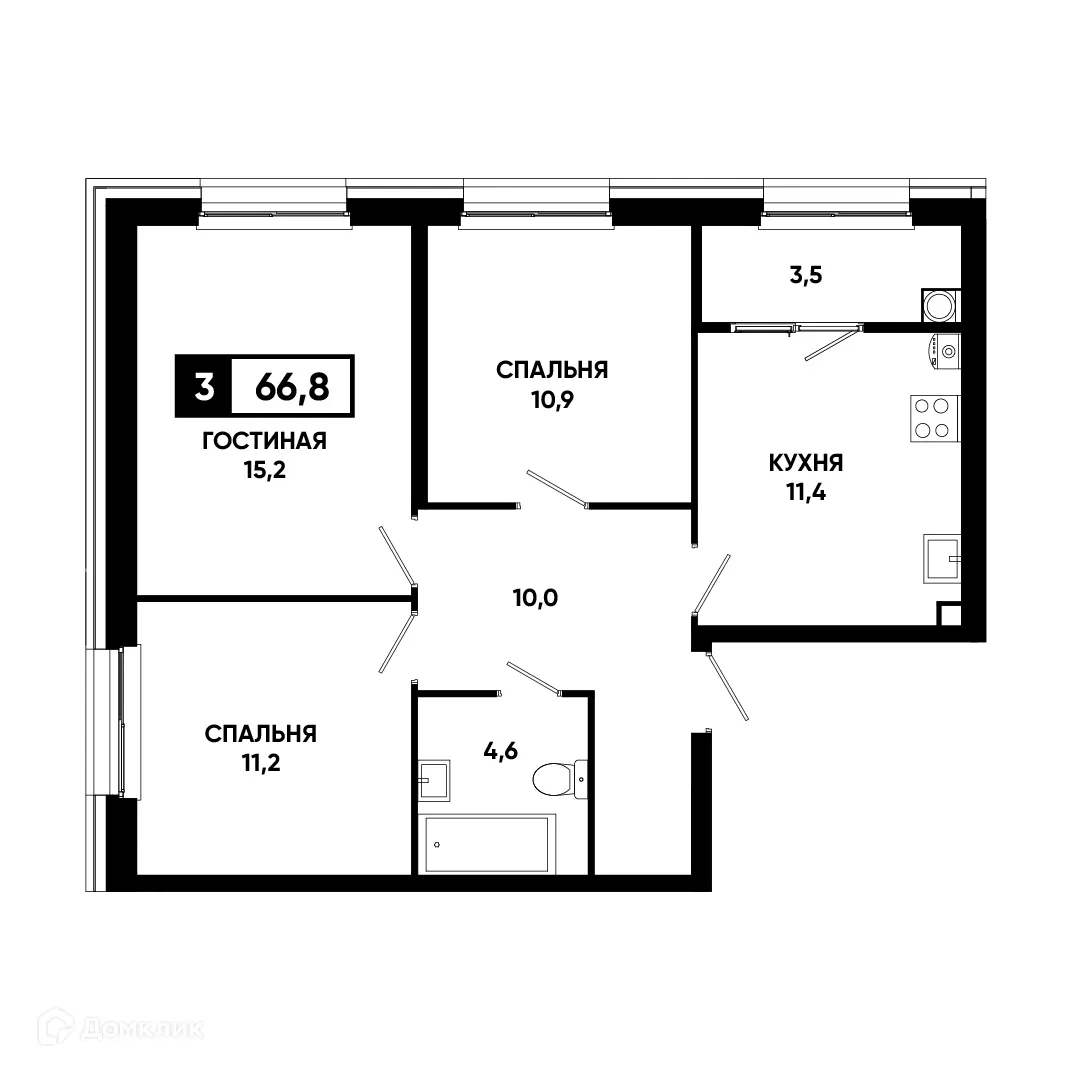 Фото квартиры в ЖК Основа