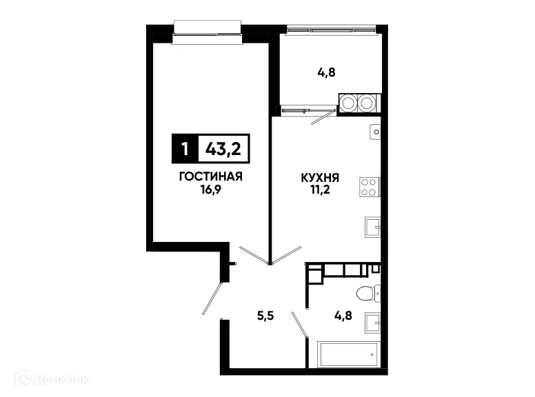 Фото квартиры в ЖК Кварталы 17/77