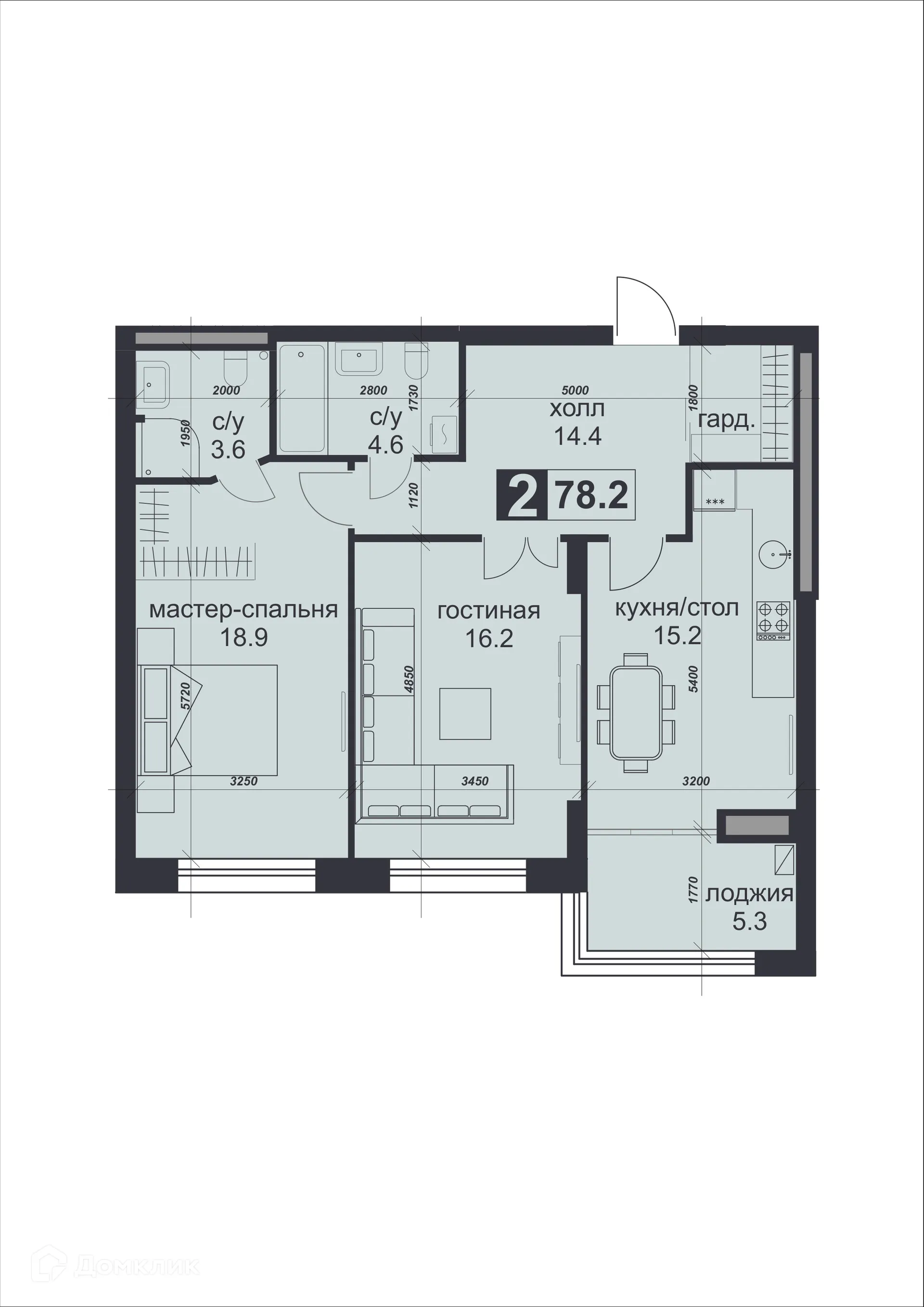 Фото квартиры в ЖК «НАДЕЖДА»