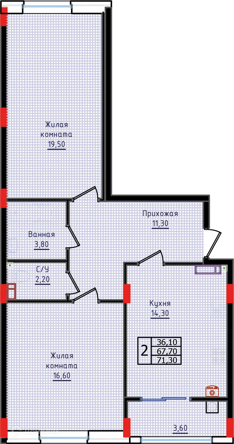 Фото квартиры в ЖК "Суворов"