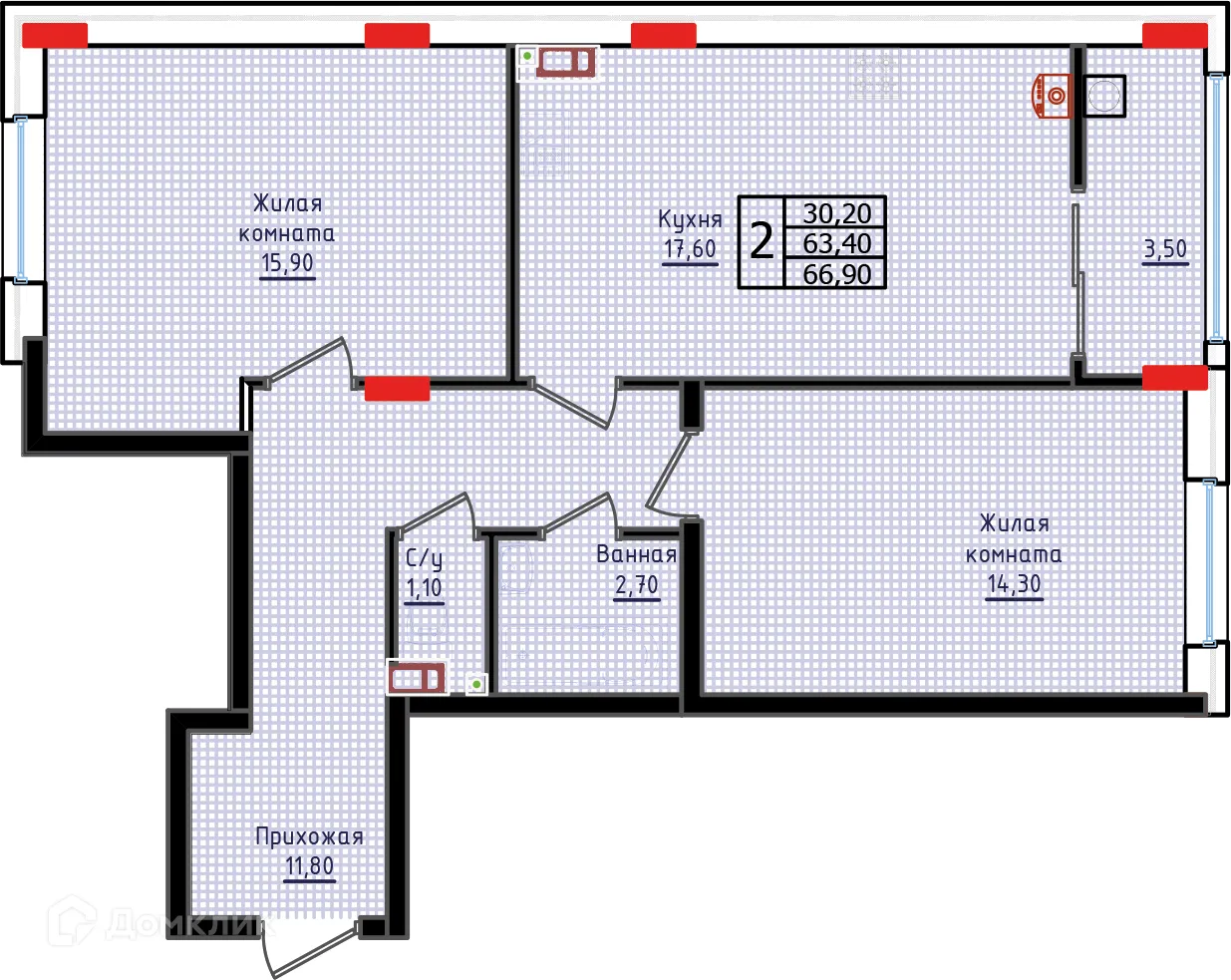 Фото квартиры в ЖК "Суворов"