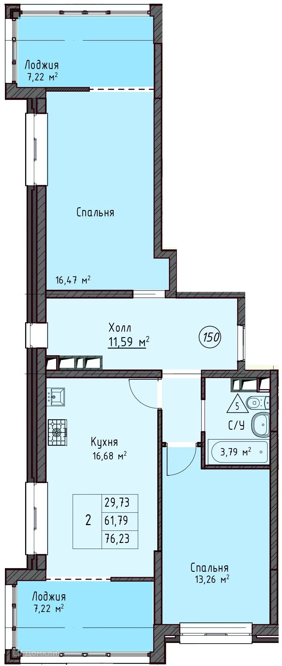 Фото квартиры в ЖК Квартал 204