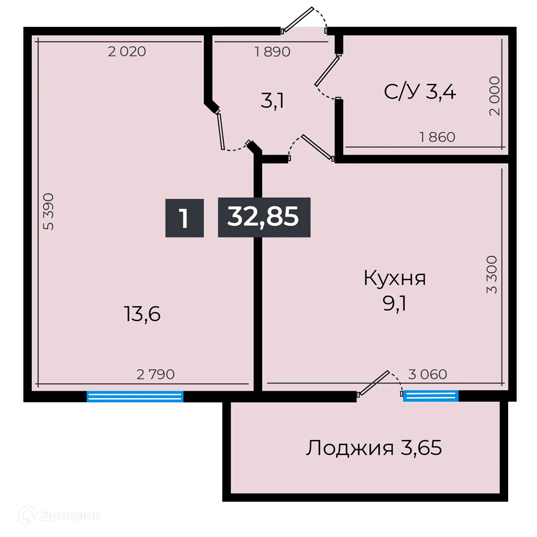 Фото квартиры в ЖК Атмосфера-1