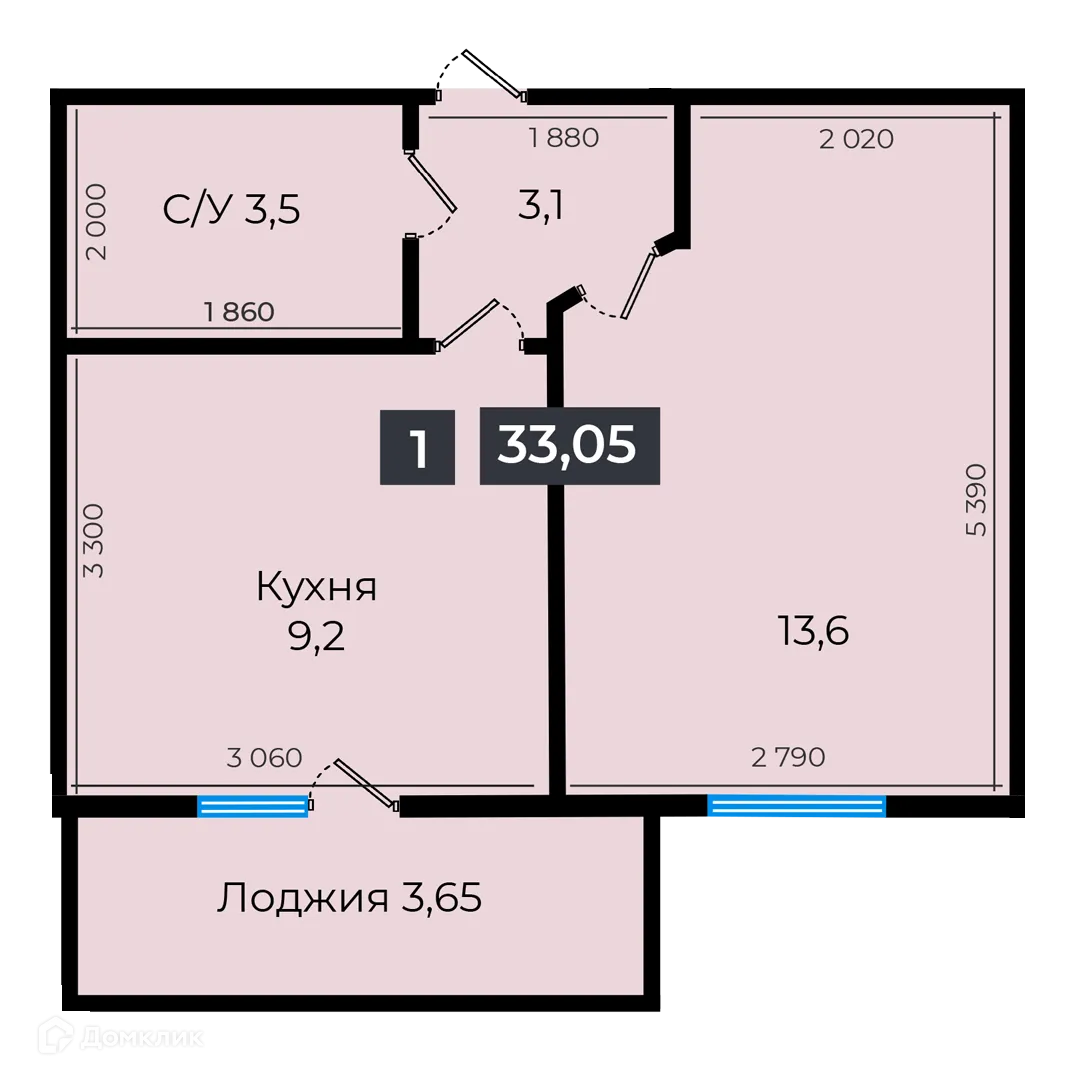 Фото квартиры в ЖК Атмосфера-1