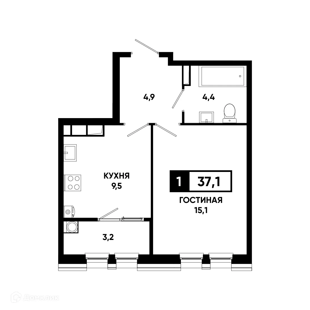 Фото квартиры в ЖК Основа