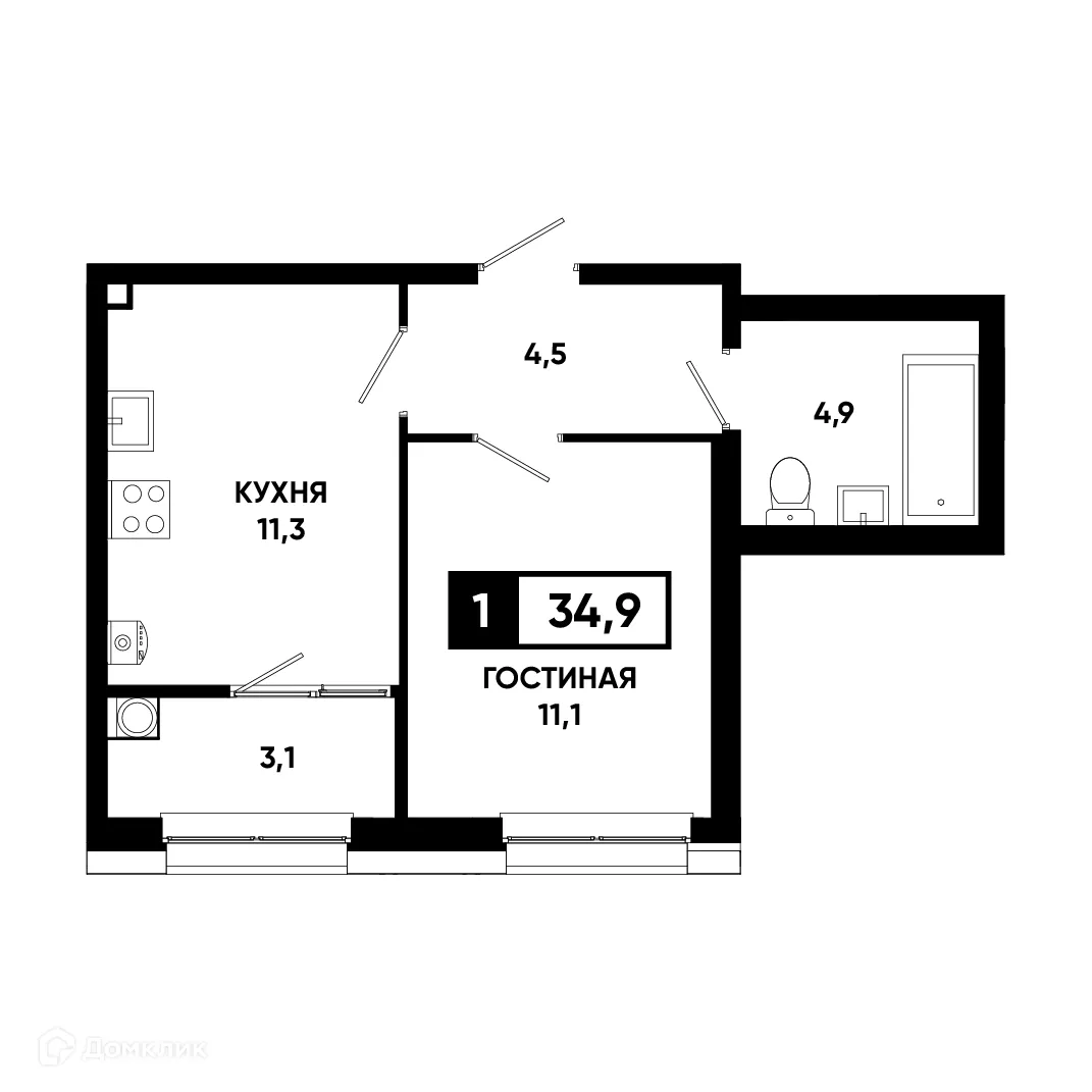 Фото квартиры в ЖК Основа