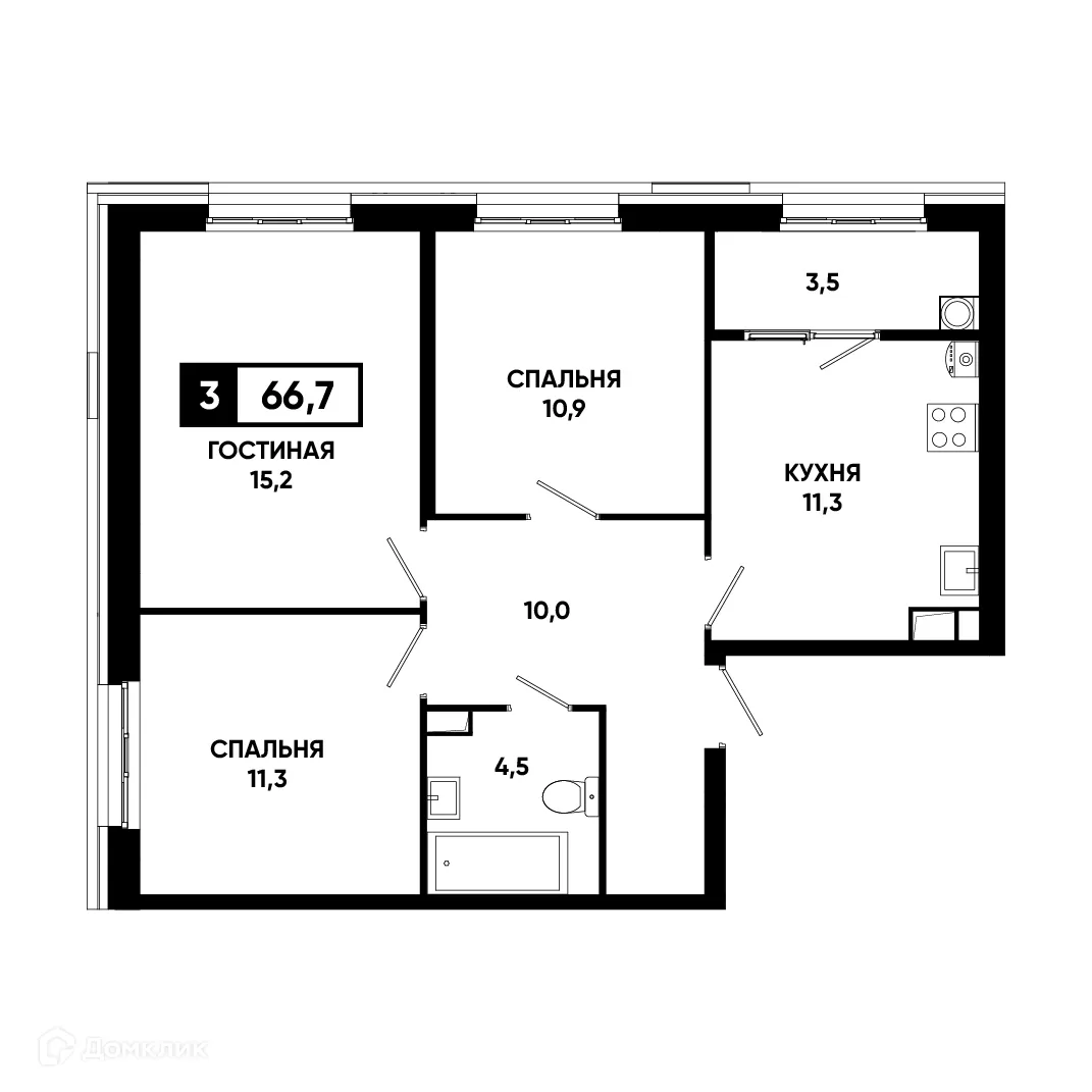 Фото квартиры в ЖК Основа