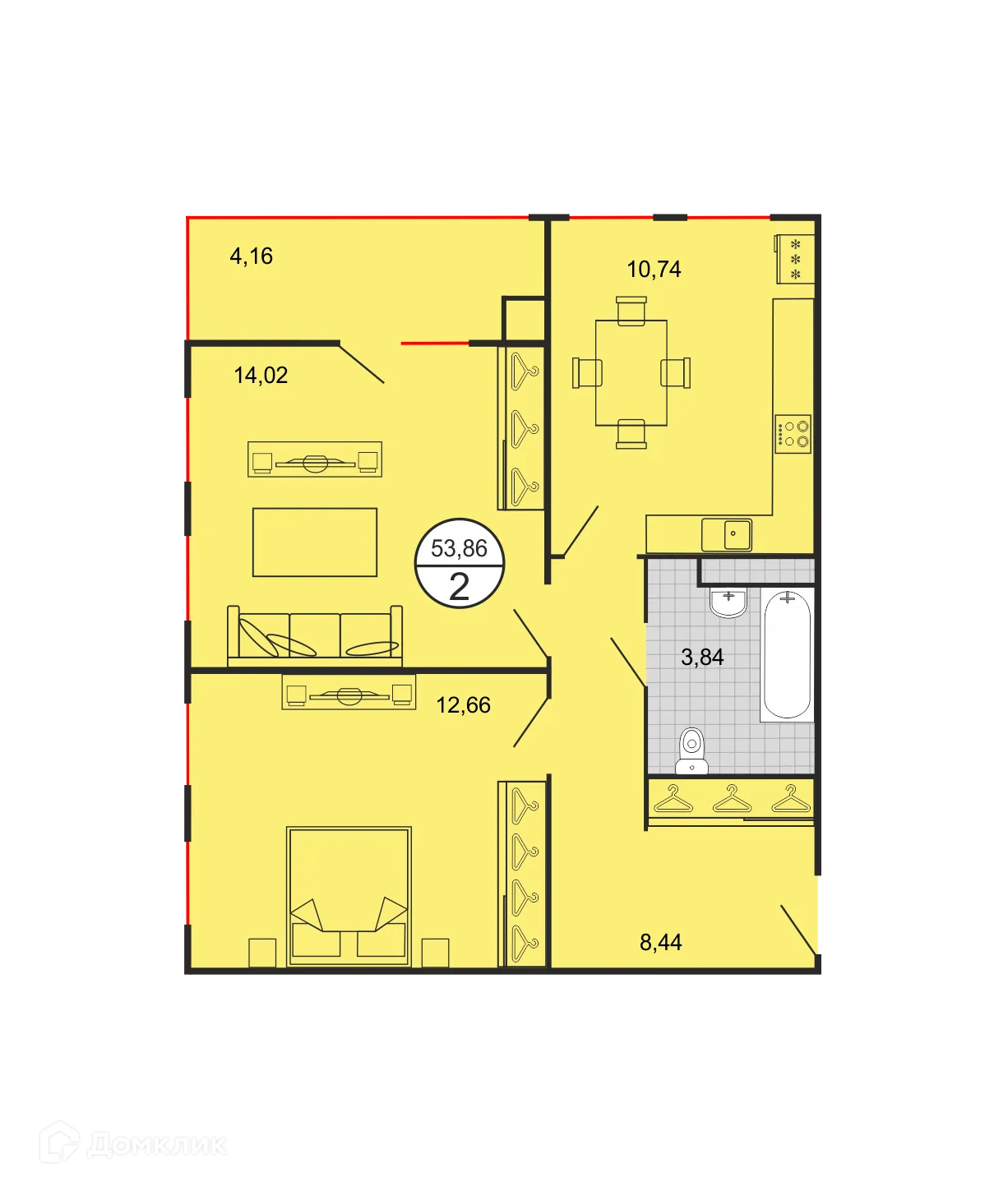 Фото квартиры в ЖК Дыхание