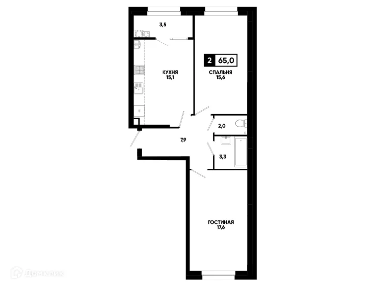 Фото квартиры в ЖК Кварталы 17/77