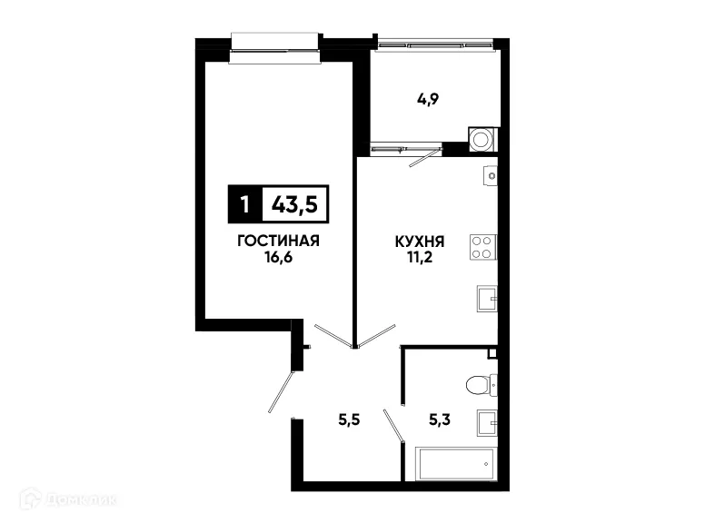 Фото квартиры в ЖК Кварталы 17/77