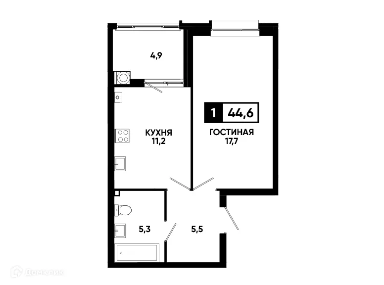 Фото квартиры в ЖК Кварталы 17/77