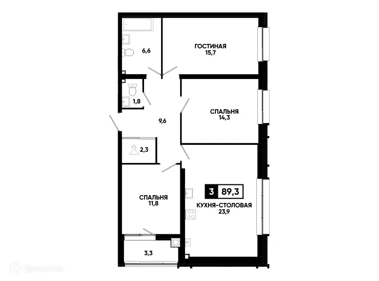 Фото квартиры в ЖК Кварталы 17/77